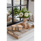 Lot de 2 verres à réchaud lapin (hauteur 8 cm, ø 7,5 cm), en gris, lanterne porte-bougie avec motif lapin EDZARD-SHOP.com