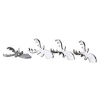 Lot de 4 bougeoirs Risa (hauteur 7 cm), bougeoir, aluminium EDZARD-SHOP.com