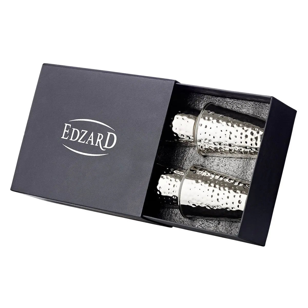 Lot de 4 mugs Mido, H 10 cm, argenté élégant, anti-ternissement EDZARD-SHOP.com