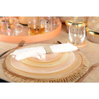 Lot de 4 ronds de serviette en simili cuir AULICA