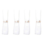 Lot de 4 ronds de serviettes diamants AULICA