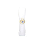 Lot de 4 ronds de serviettes mains fatma AULICA