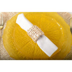 Lot de 4 ronds de serviettes rotins AULICA