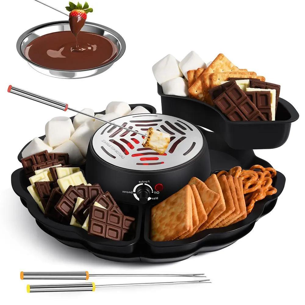 Machine Électrique Chocolat Fromage Fondu – Réchaud Électrique Barbe Papa Guimauve Dropshipman