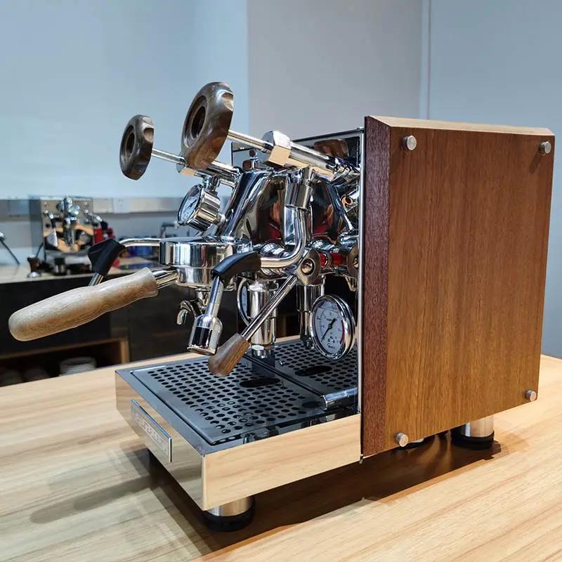Machine café italienne semi-automatique – Cafetière espresso professionnelle rétro Dropshipman