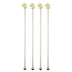Mélangeurs licornes dorés - lot de 4 AULICA