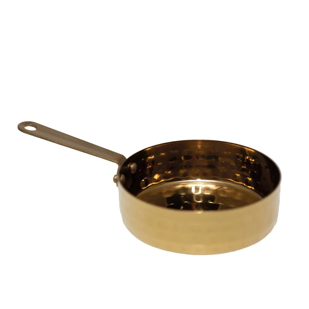 Mini casserolette dorée 10.5x10.5x3.5cm AULICA