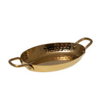 Mini casserolette ovale dorée 15x10.5x2.5cm AULICA