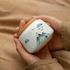 Mini théière céramique calligraphie chinoise hermétique – Petit pot thé artisanal traditionnel Dropshipman