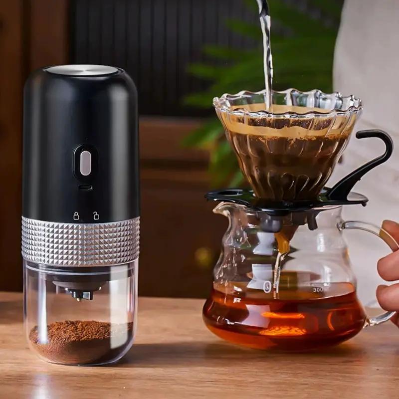 Moulin Café Électrique Céramique Portable – Broyeur Rechargeable Extérieur Dropshipman