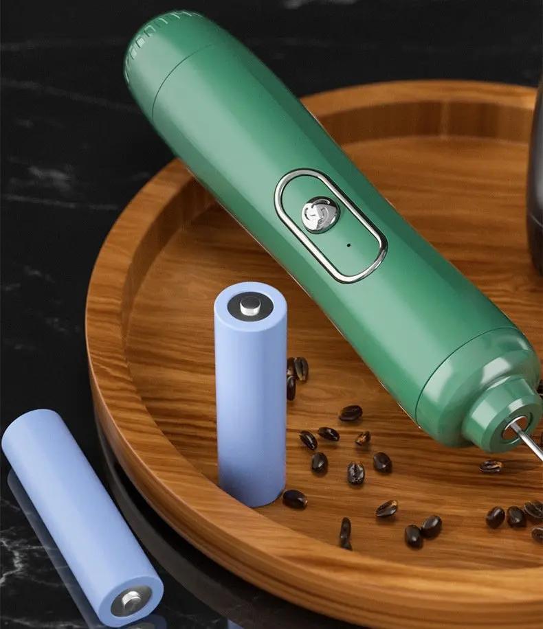 Mousseur Lait Batteur Œufs Électrique – Fouet Mélangeur Batterie Portable Dropshipman