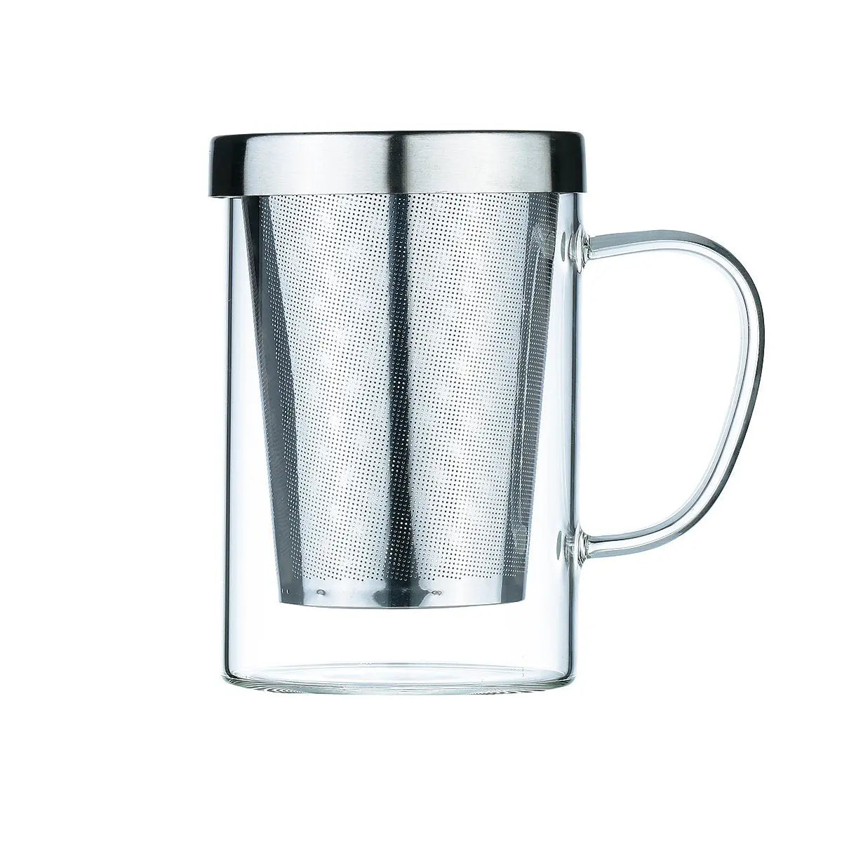 Mug 400ml avec couvercle et filtre en inox AULICA