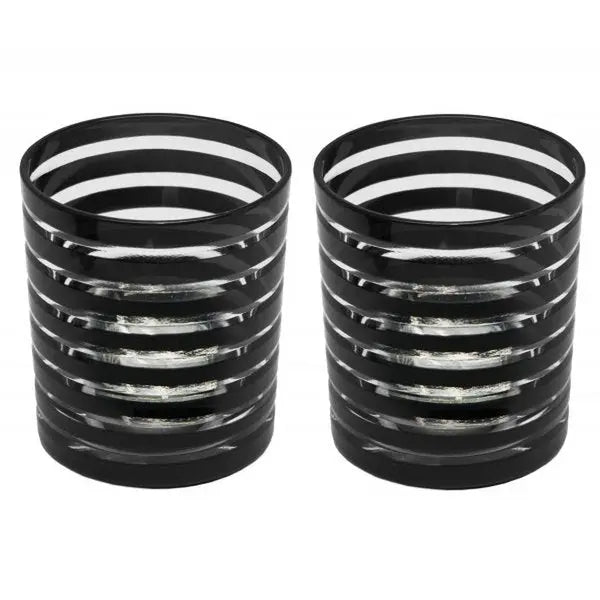 Mug Nelson noir set de 2 H 9 cm EDZARD-SHOP.com