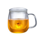 Mug à infusion en verre avec filtre en verre 550ml AULICA