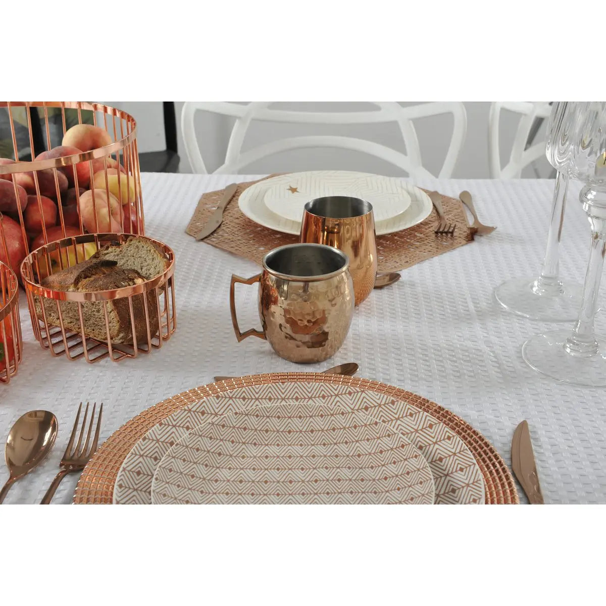 Mug cuivre martelé avec anse AULICA