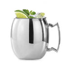 Mug inox lisse avec anse AULICA
