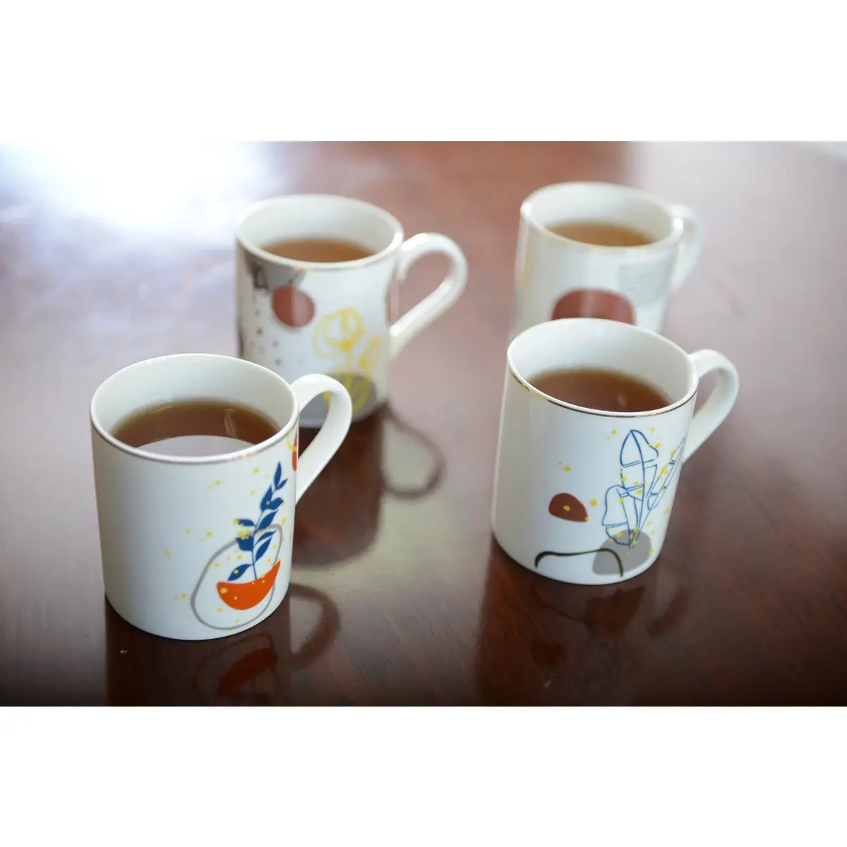 Mugs art déco 390ml - lot de 4 AULICA