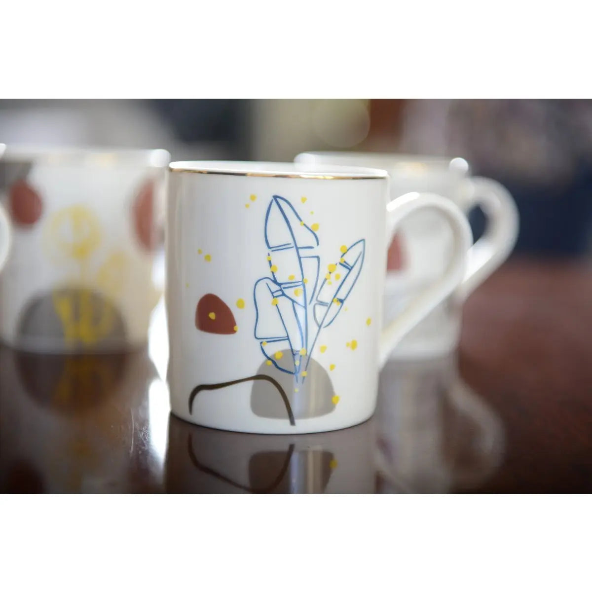 Mugs art déco 390ml - lot de 4 AULICA