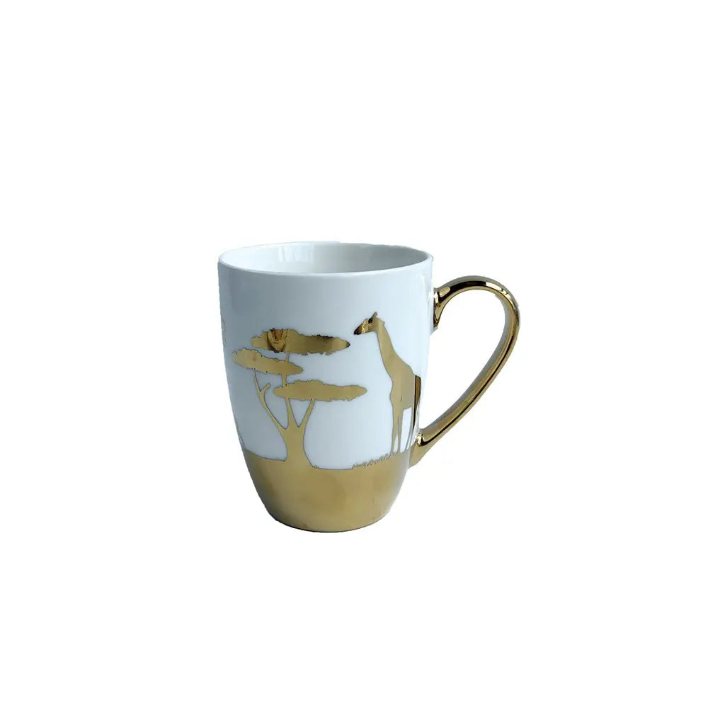 Mugs dorés Savane - lot de 4 AULICA