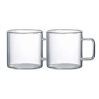 Mugs en verre grande taille 450ml - lot de 2 AULICA