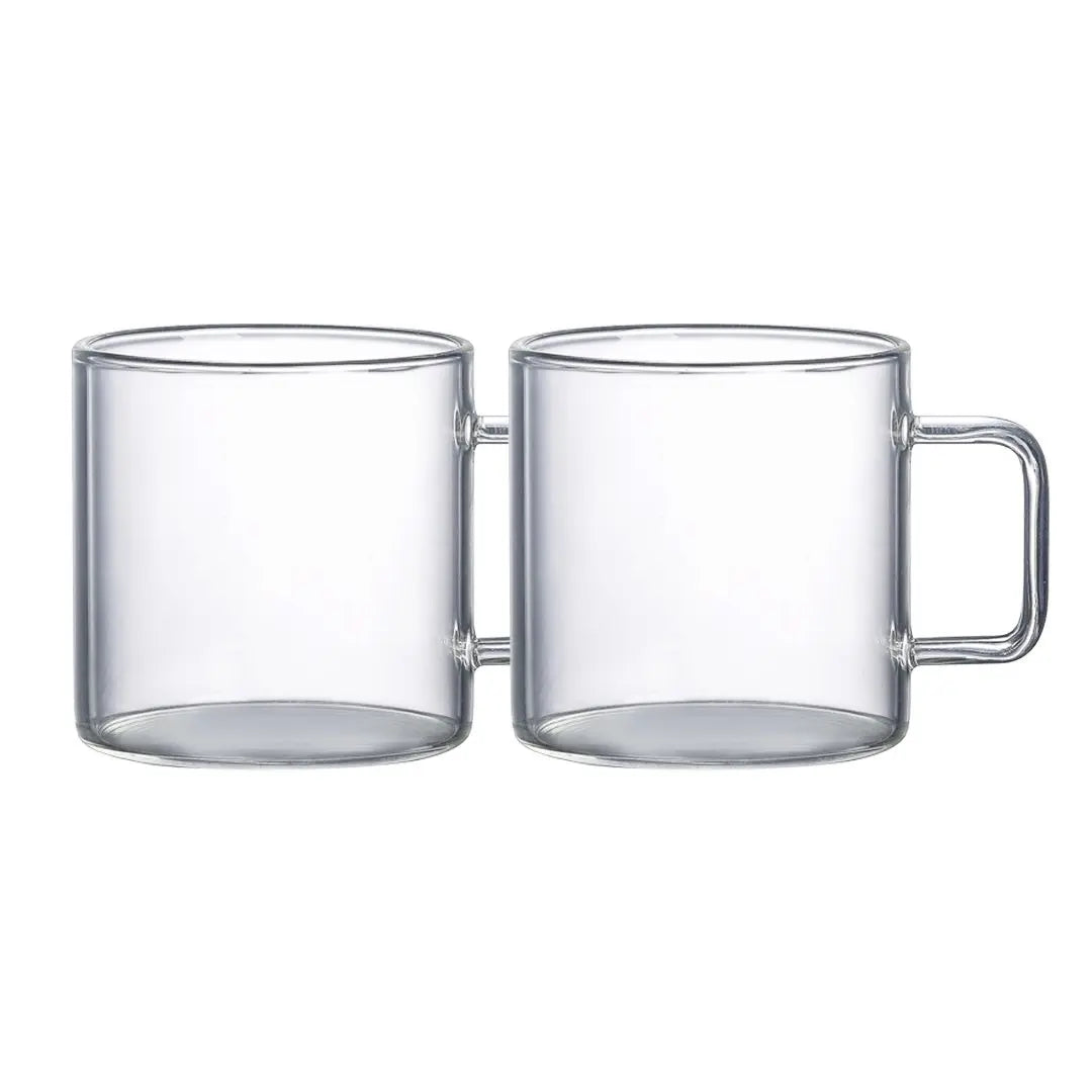 Mugs en verre grande taille 450ml - lot de 2 AULICA
