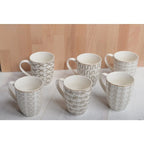 Mugs géométriques 350ml - lot de 6 AULICA