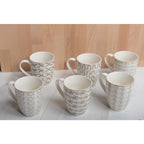 Mugs géométriques 350ml - lot de 6 AULICA