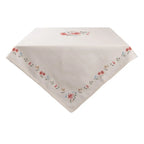 Nappe 130x180 cm nappe en coton beige rose Clayre & Eef.