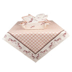 Nappes 150x150 cm nappe de coton marron Clayre & Eef.