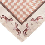 Nappes 150x150 cm nappe de coton marron Clayre & Eef.