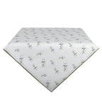 Nappes de 100x100 cm nappe d'olive en coton blanc Clayre & Eef.