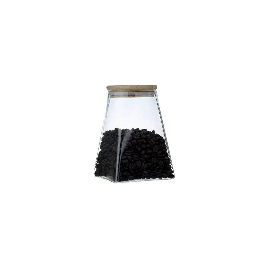POT TRIANGULAIRE AVEC COUVERCLE EN BOIS 910ML AULICA