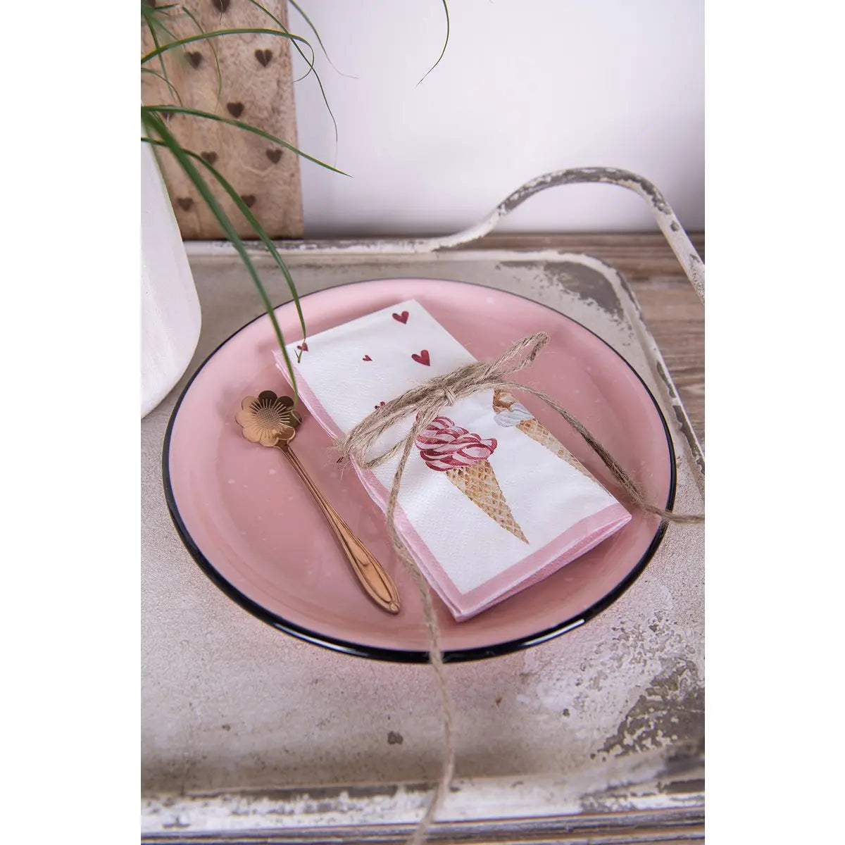 Petite assiette Ø 22x3 cm Clayre & Eef.