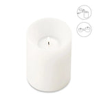 Photophore EDZARD, bougie permanente Cornelius, bougie chauffe-plat basse, H 11 cm, ø 8 cm, résistant à la chaleur 90 degrés EDZARD-SHOP.com