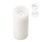 Photophore EDZARD, bougie permanente Cornelius, bougie chauffe-plat basse, H 18 cm, ø 8 cm, résistant à la chaleur 90 degrés EDZARD-SHOP.com