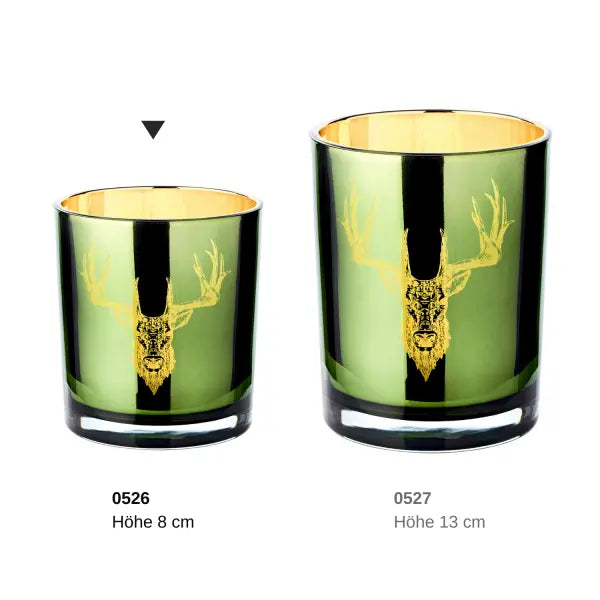 Photophore cerf vert EDZARD-SHOP.com
