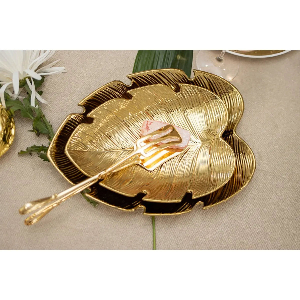 Pince à gâteaux doré 27cm AULICA