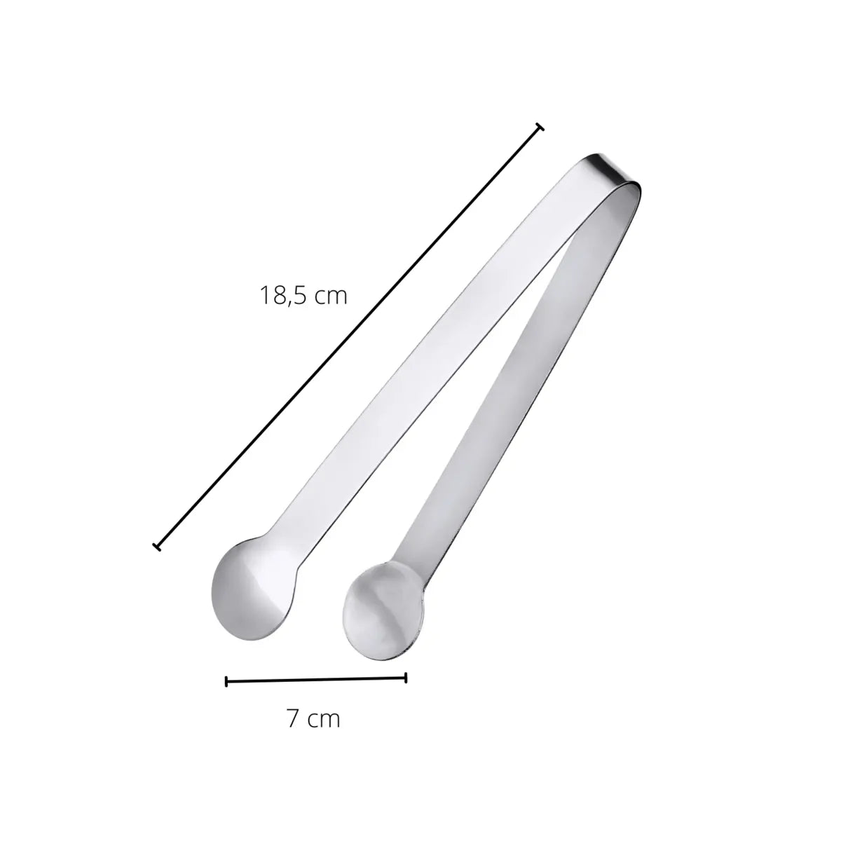 Pince à glace Linda (18,5 cm), acier inoxydable hautement poli EDZARD-SHOP.com