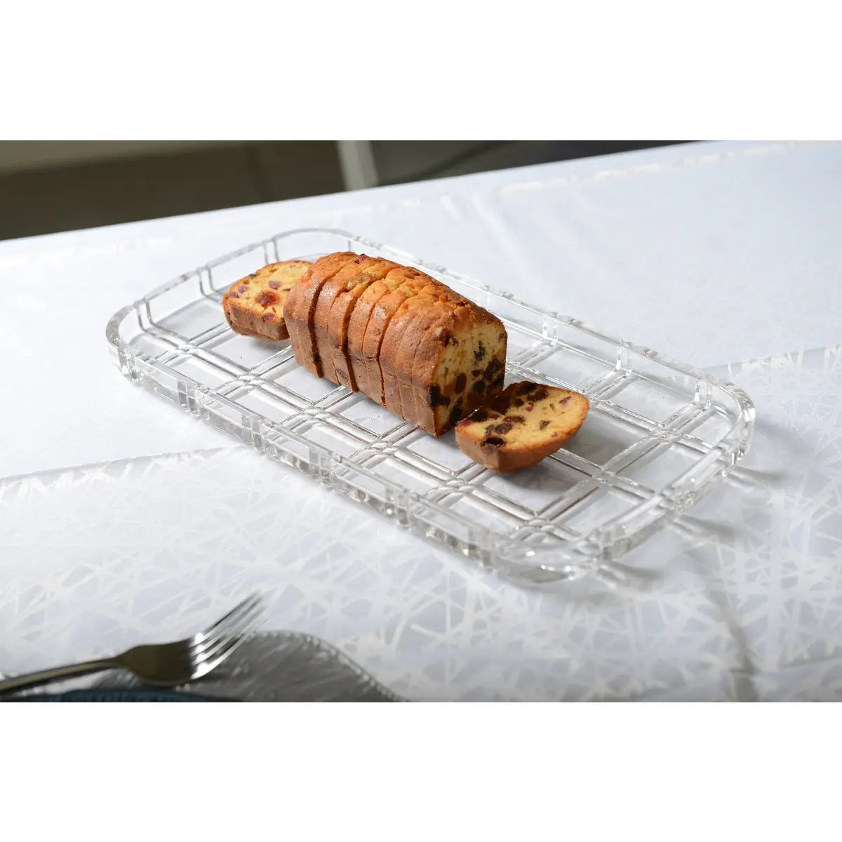 Plat à cake rectangulaire croisillon AULICA
