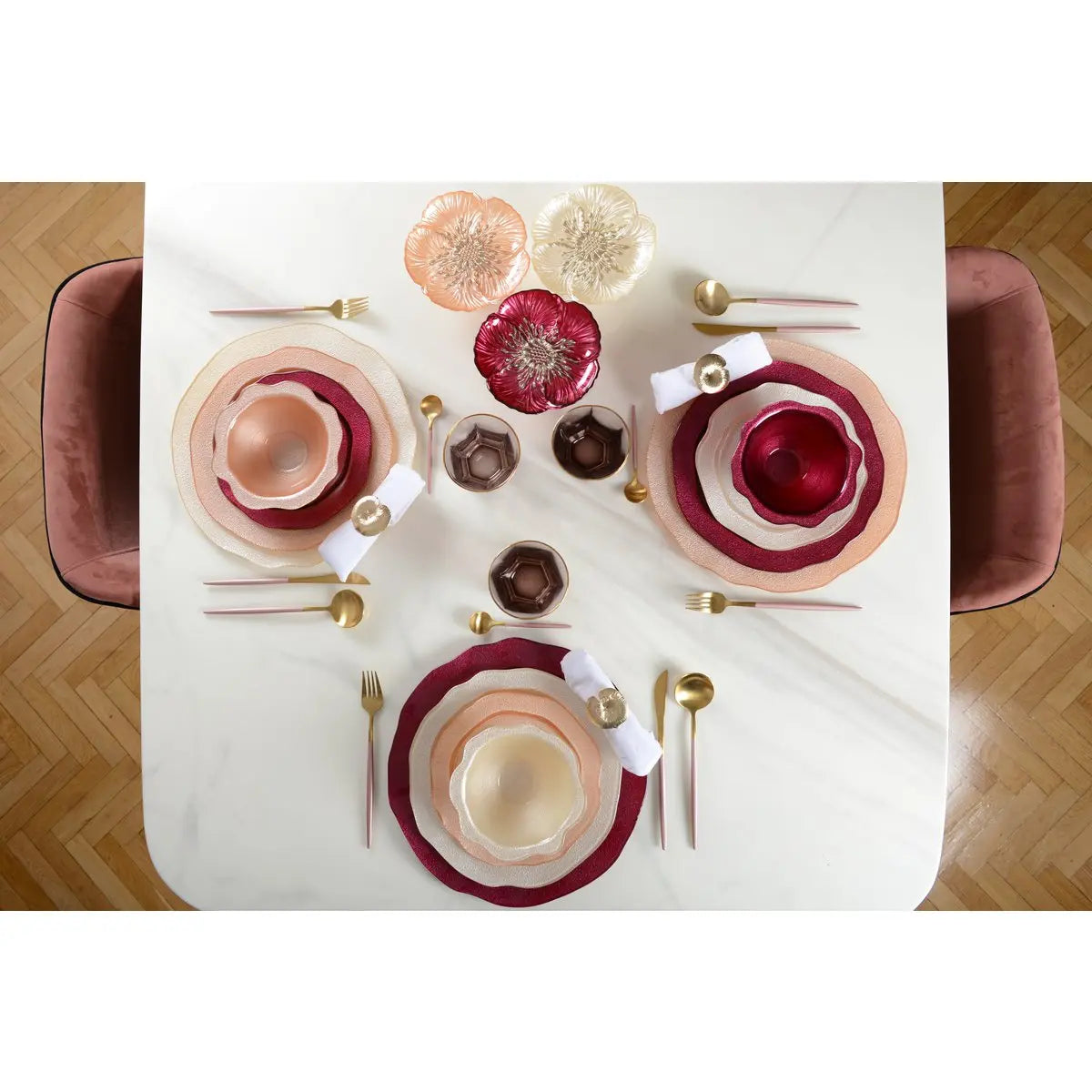 Plat à gâteaux fuchsia AULICA
