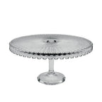 Plat à tarte sur pied en verre moyen modèle 32x32x17cm AULICA