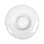 Plat apéritif chip and dip blanc en mélamine 35x35x3cm AULICA