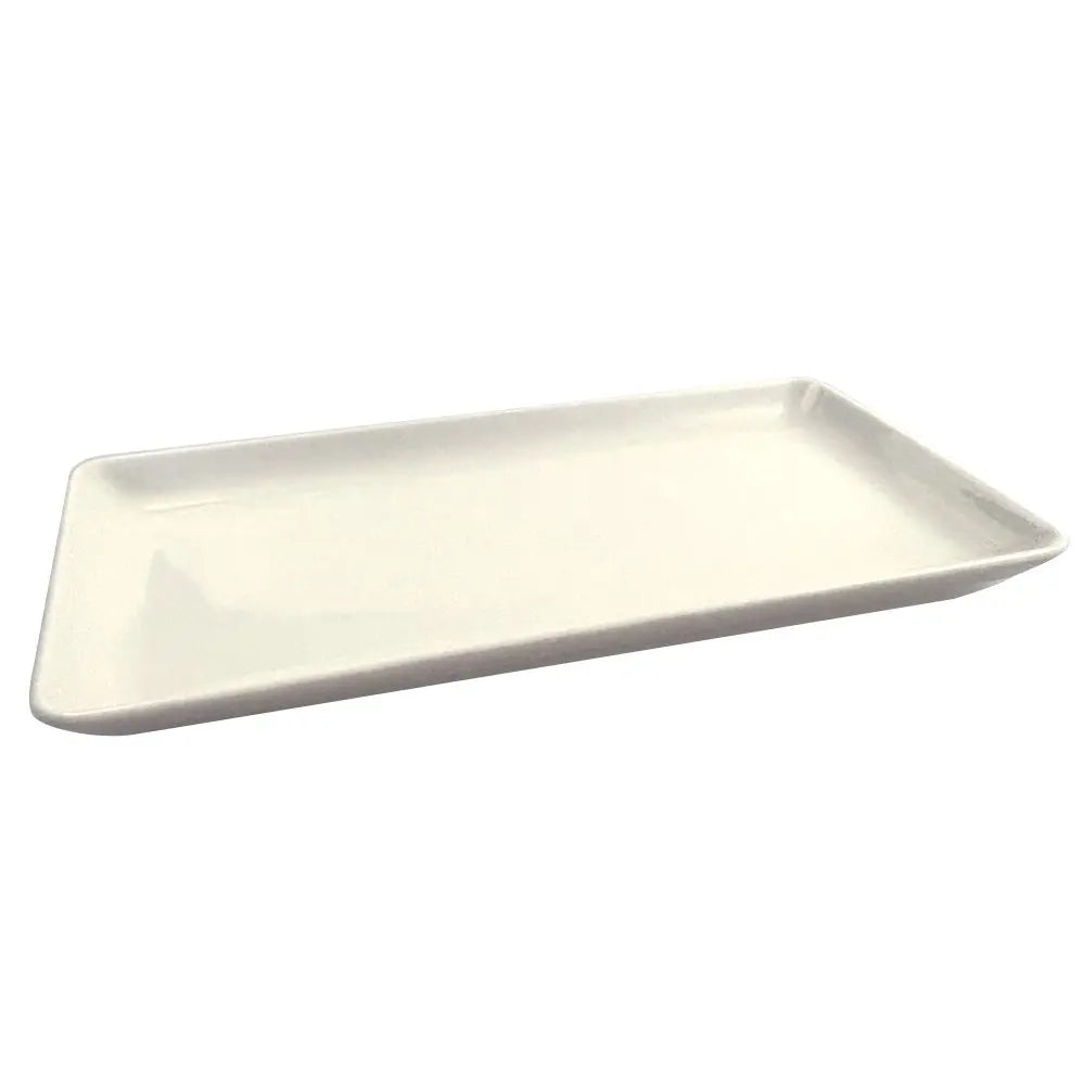 Plat rectangulaire blanc 27cm AULICA