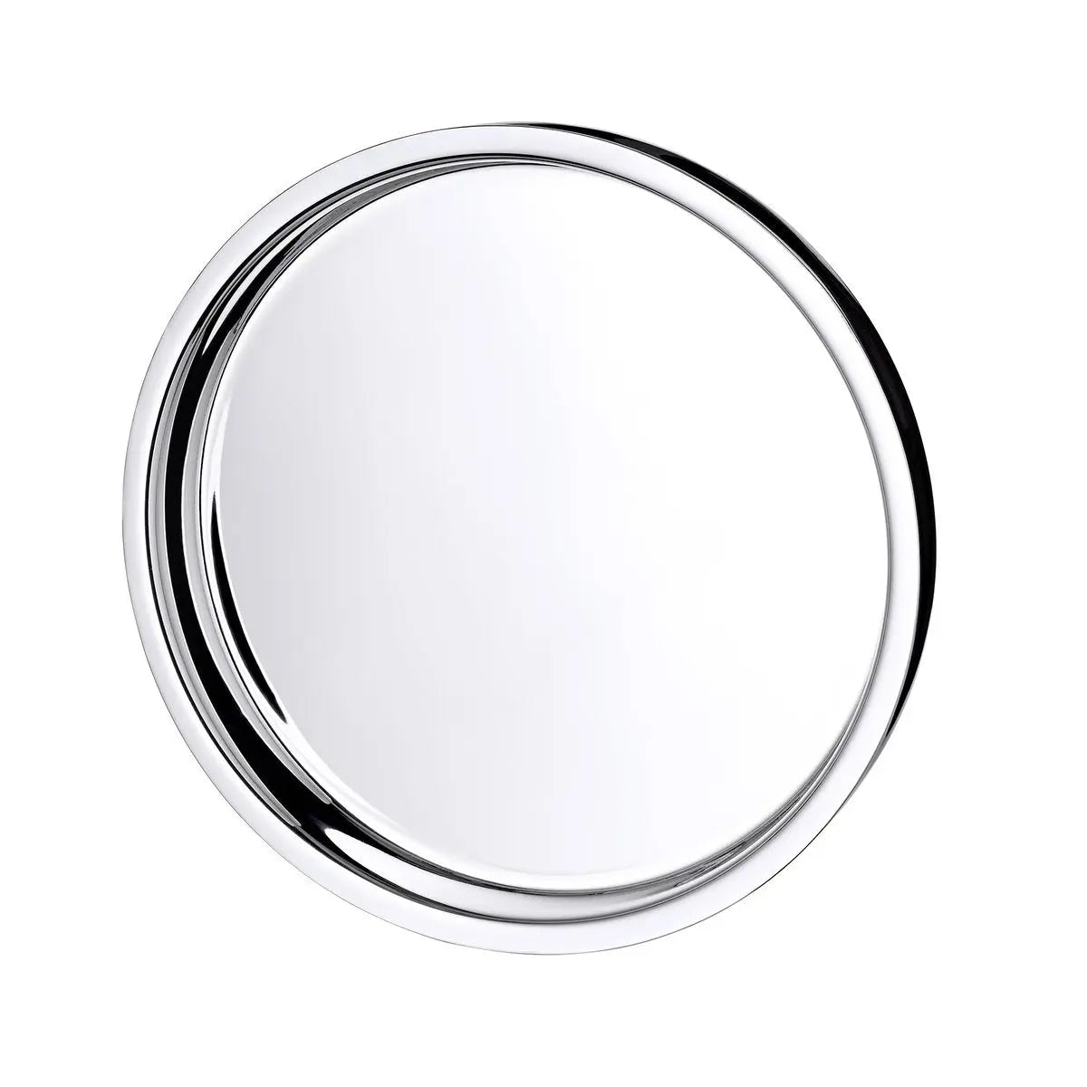 Plateau Alaska (ø 40 cm) rond, acier inoxydable poli brillant, plateau de service, plateau décoratif EDZARD-SHOP.com