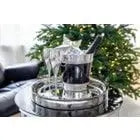 Plateau Alaska (ø 40 cm) rond, acier inoxydable poli brillant, plateau de service, plateau décoratif EDZARD-SHOP.com