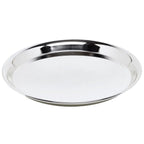 Plateau EDZARD, plateau de service Marlene, rond, acier inoxydable poli brillant, diamètre 34 cm EDZARD-SHOP.com