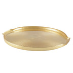 Plateau à fromage doré en verre 30x28x2cm AULICA