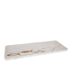 Plateau à fromage en marbre poisson doré 40x15.5x1.5cm AULICA