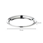 Plateau à pipe (Ø 17 cm), rond, élégamment argenté EDZARD-SHOP.com