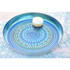 Plateau bleu coachella 34.5x34.5x4.5cm AULICA